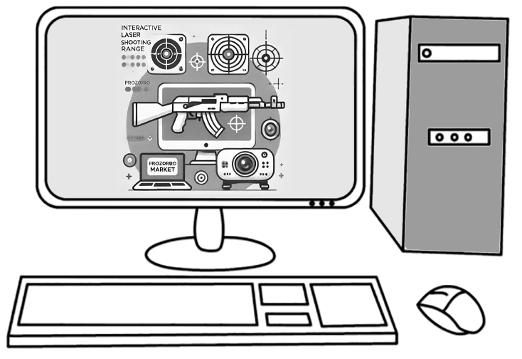 Апаратна частина для нав. каб. ''Захист України''(педагогічного працівника: декстопний комп'ютер, монітор від 21.5'' та дискр. відеокарта), WP11